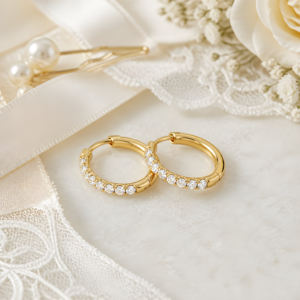 Chloe Cubic Zirconia Hoop Earrings
