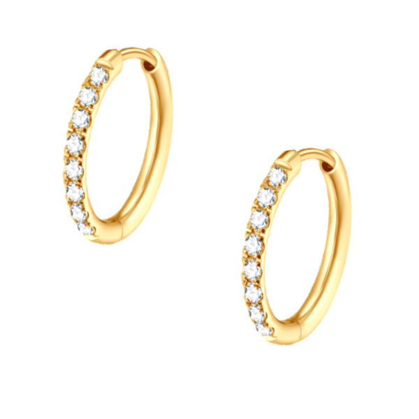 Chloe Cubic Zirconia Hoop Earrings