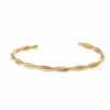 Tori Twisted Open Cuff Bangle
