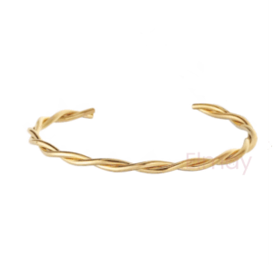Tori Twisted Open Cuff Bangle