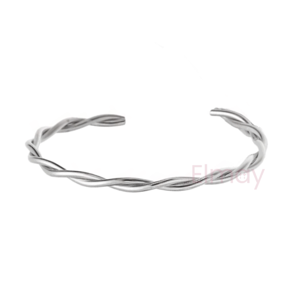 Tori Twisted Open Cuff Bangle - Image 2