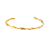 Isla Irregular Twisted Open Cuff Bangle